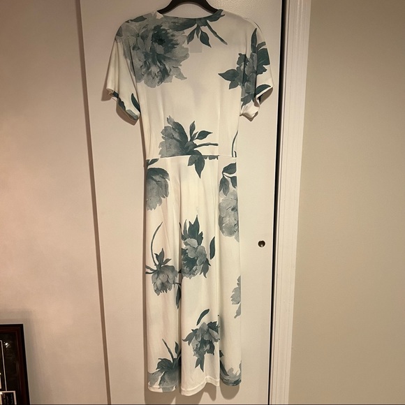 Alfani Mothers Day Button Up Front Tie Midi Dress Size M - Picture 11 of 13